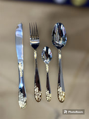 72Pcs Original Zepter Cutlery Set with 24 Garat Gold Use