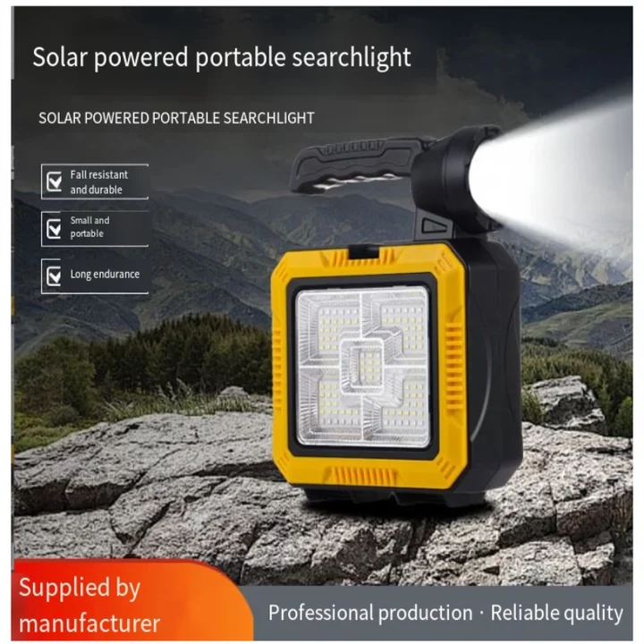 COB Search Light + Tool Kit box Solar Charging Led Work Light