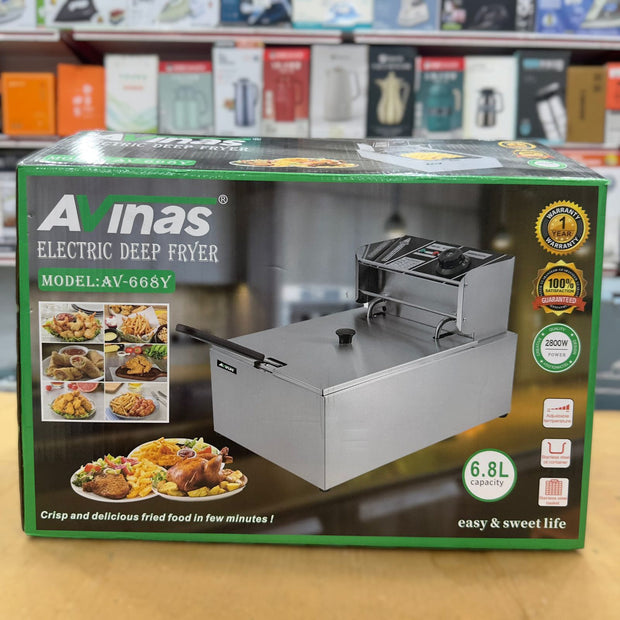 Avinas 6.8L Electric Deep Fryer