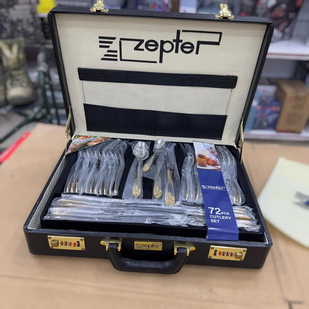 Zepter 72pcs 24 garat GoldCutlery Set for 12 Persons