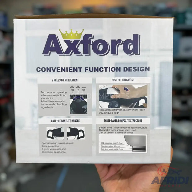 Axford 5L 2-in-1 Pressure Cooker