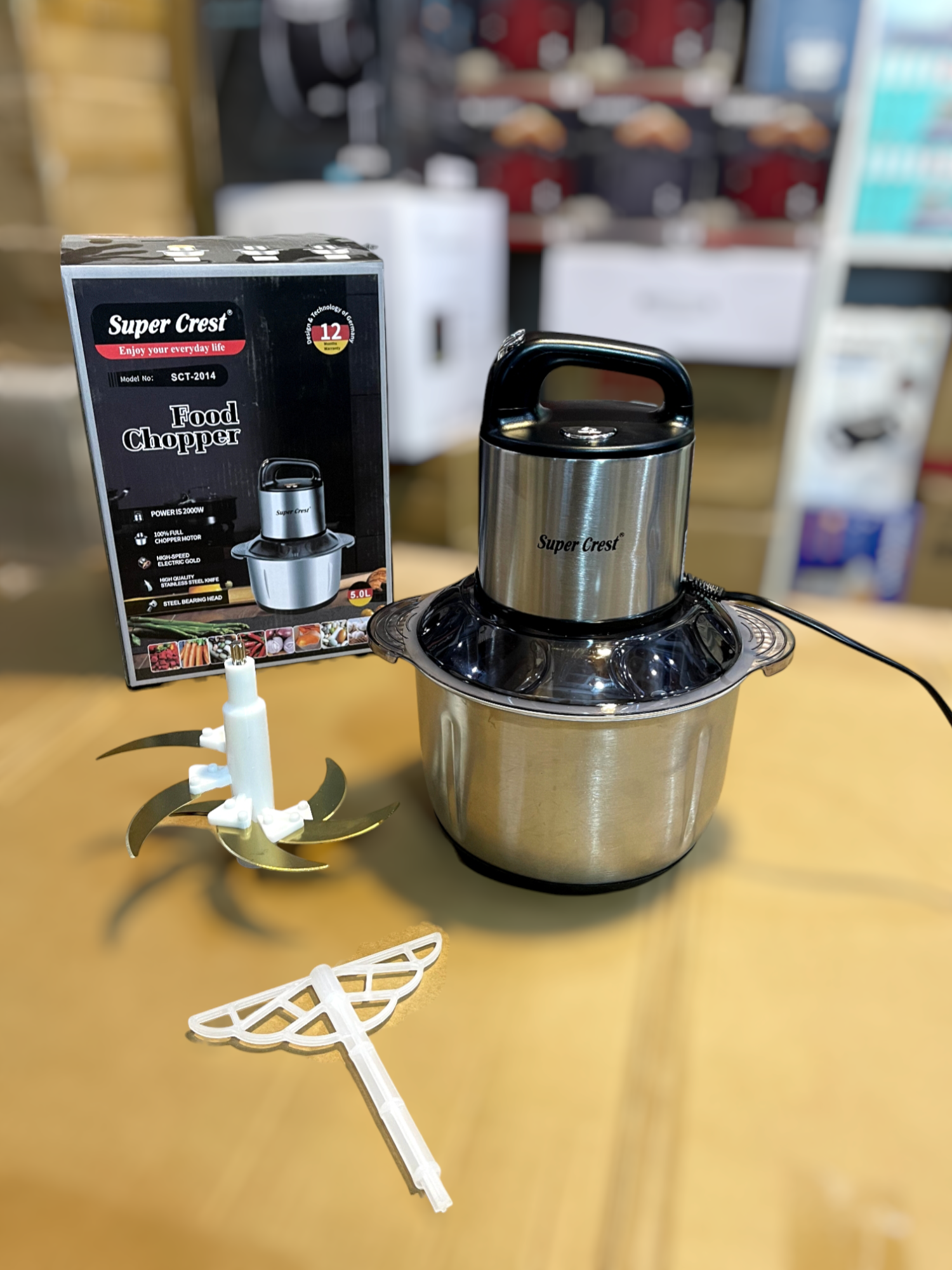 Super Crest Meat Chopper 5Litre { 12 blades }