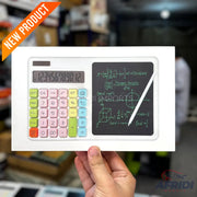 Unique Calculator with Re-useable Notepad - (Random Color)